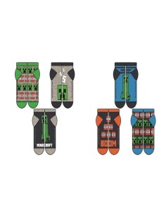 Pack 3 calcetines Minecraft NW1266