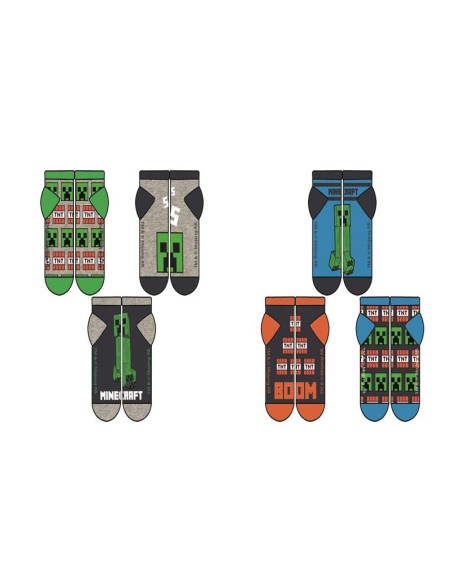 Pack 3 calcetines Minecraft NW1266