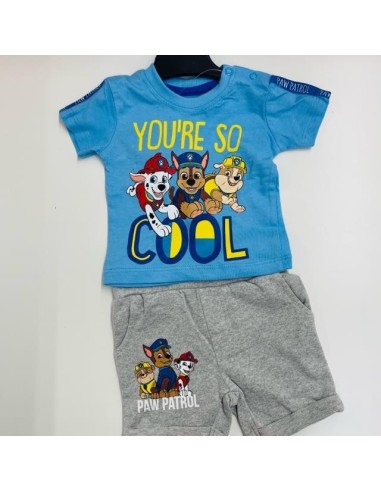 Conjunto bebé Patrulla Canina (BLANCO/CELESTE)