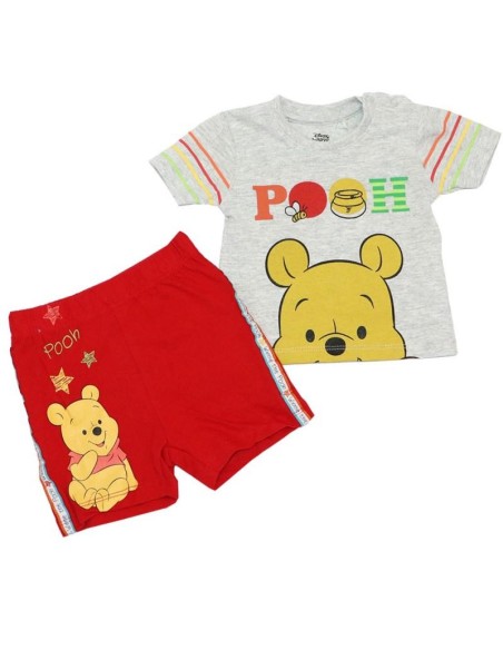 Conjunto bebé Winnie the Poo (GRIS/BLANCO)