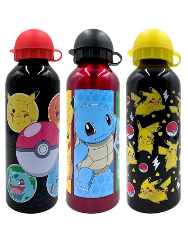 Cantimplora aluminio Pokemon 500ml surtido