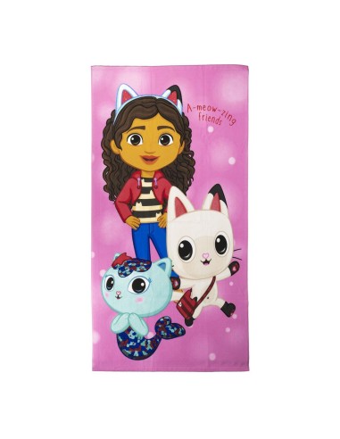 Toalla La Casa de Muñecas de Gabby microfibra