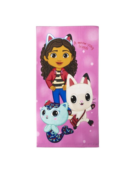 Toalla La Casa de Muñecas de Gabby microfibra