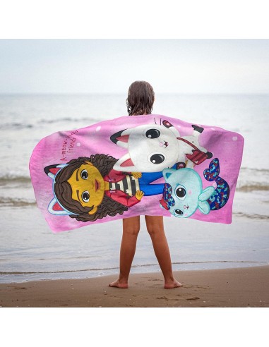 Toalla La Casa de Muñecas de Gabby microfibra