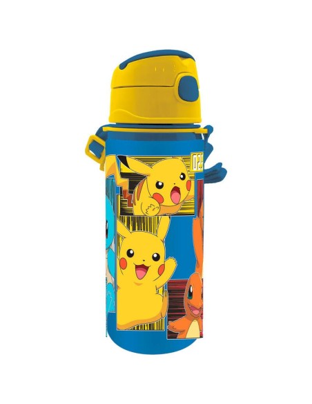 Cantimplora asa aluminio Pokemon 600ml surtido