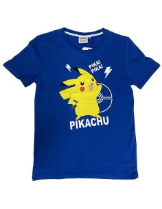 Camiseta mc Pikachu Pokemon marino v22