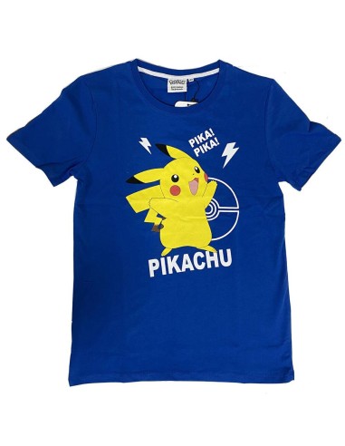 Camiseta mc Pikachu Pokemon marino v22