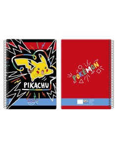 Cuaderno A4 Pikachu Pokemon 80 hojas