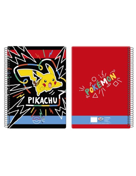 Cuaderno A4 Pikachu Pokemon 80 hojas
