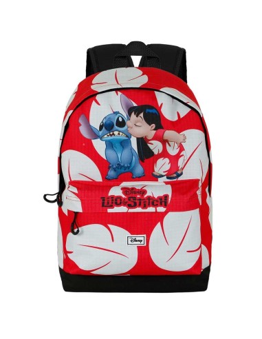 Mochila 44cm Stitch Kiss adaptable 2 cremalleras