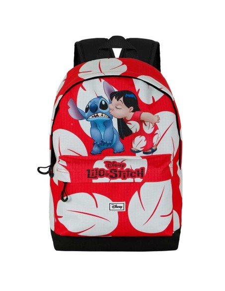 Mochila 44cm Stitch Kiss adaptable 2 cremalleras