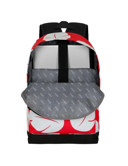 Mochila 44cm Stitch Kiss adaptable 2 cremalleras