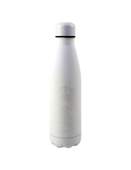 Botella Real Madrid acero inox 600ml doble pared  blanco