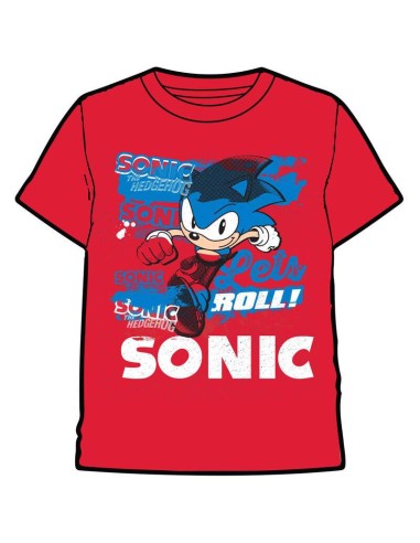 Camiseta mc Sonic The Hedgehog infantil