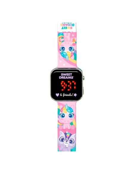 Reloj cuad digital led Unicornio Sweet dreams