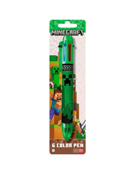 Bolígrafo 6 colores Minecraft MC00035