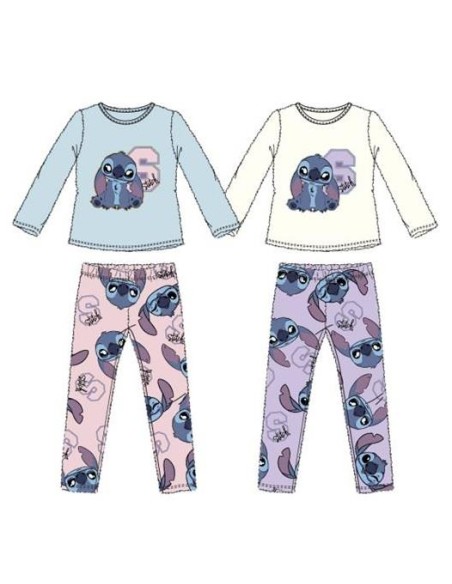 Pijama ml Stitch coralina XH20112