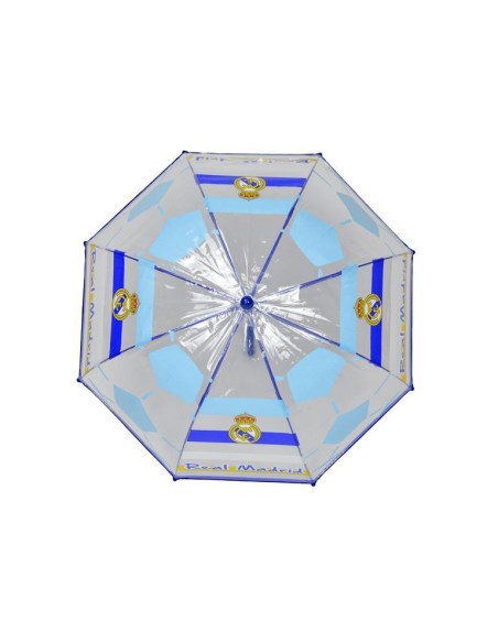 Paraguas Real Madrid Manual Infantil Transp. Burbuja 48 cm 501