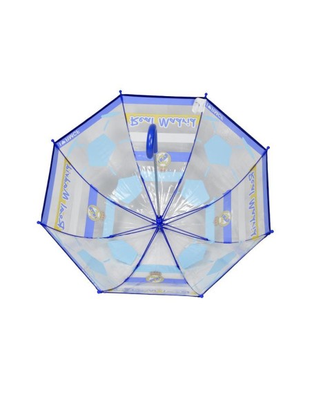 Paraguas Real Madrid Manual Infantil Transp. Burbuja 48 cm 501