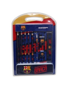 Set papeleria FC Barcelona con estuche metal