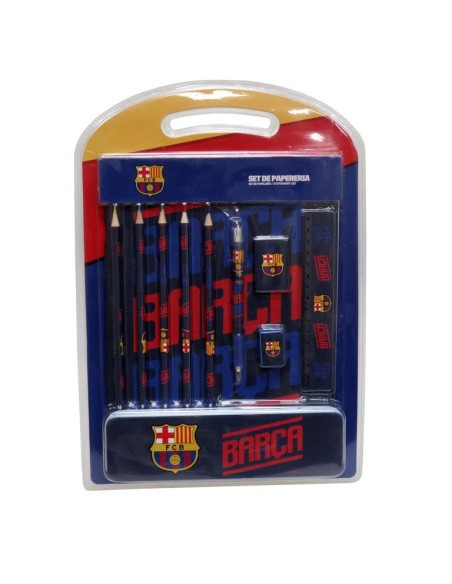 Set papeleria FC Barcelona con estuche metal
