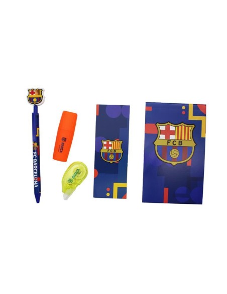 Set papeleria FC Barcelona con Block de Notas