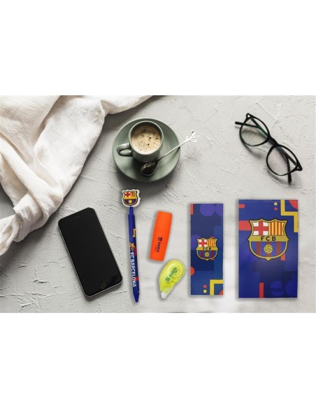 Set papeleria FC Barcelona con Block de Notas