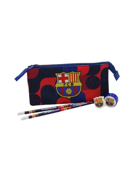 Set papeleria FC Barcelona con Portatodo Triple