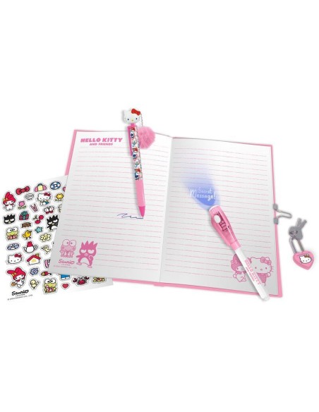 Diario + boligrafo magico + boligrafo topper Hello Kitty