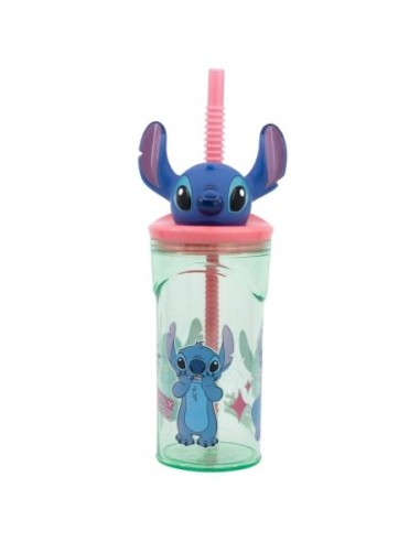 Vaso figurita 3d 360ml Stitch