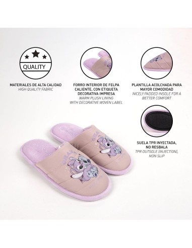 Zapatillas Stitch casa abiertas