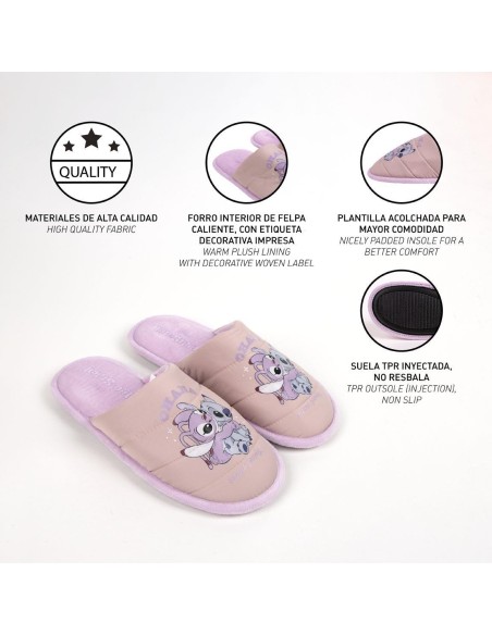 Zapatillas Stitch casa abiertas