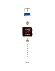 Reloj digital led Real Madrid blanco 2