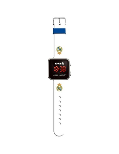 Reloj digital led Real Madrid blanco