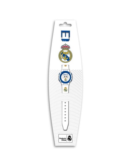 Reloj red digital Real Madrid blanco