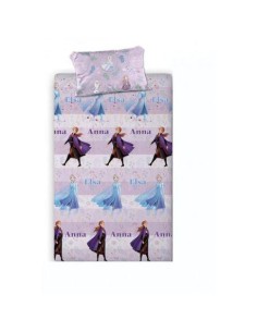 Juego sábanas Frozen 2 algodón cama 90 