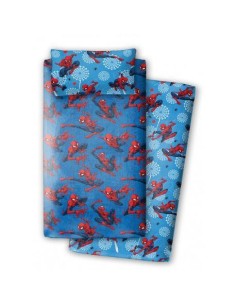 Juego sábanas Spiderman algodón cama 90