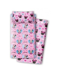 Juego sábanas Minnie algodón cama 90