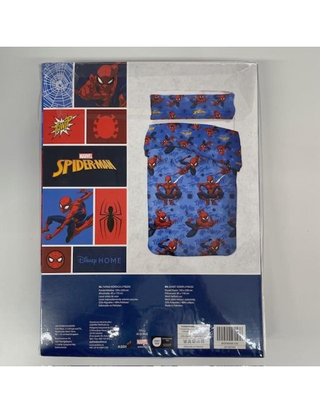 Funda nórdica Spiderman algodón cama 90 3 pzas