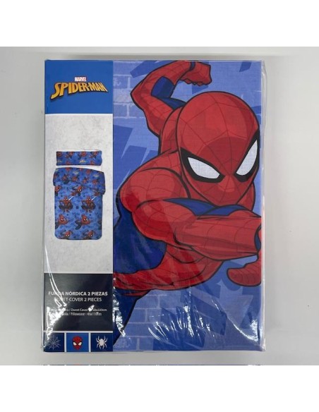 Funda nórdica Spiderman algodón cama 90 3 pzas