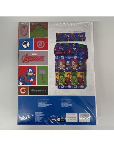 Funda nórdica Vengadores cama 90