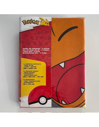 Juego sabanas Pokemon 90cm 3 pzas