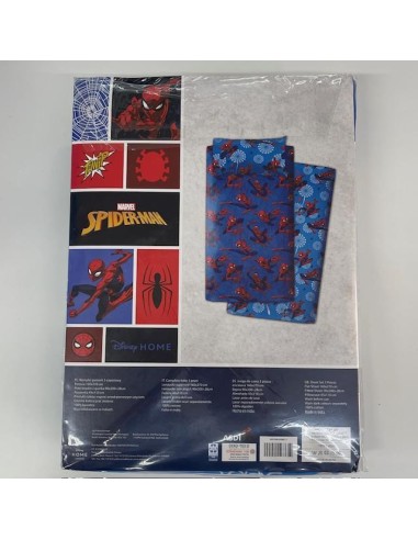 Juego sábanas Spiderman algodón cama 90