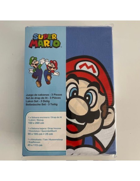 Juego sabanas Super Mario Bros 90cm