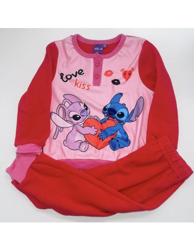 Pijama ml Stitch polar (ROJO/ROSA)