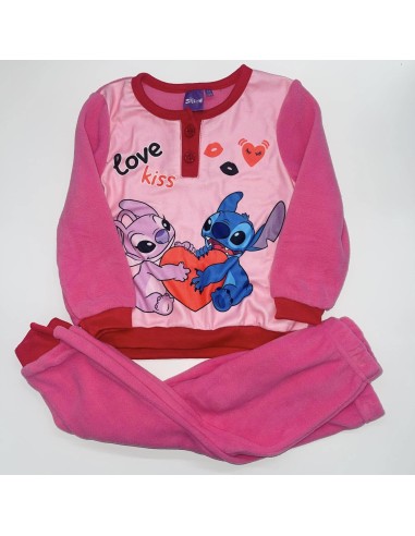Pijama ml Stitch polar (ROJO/ROSA)
