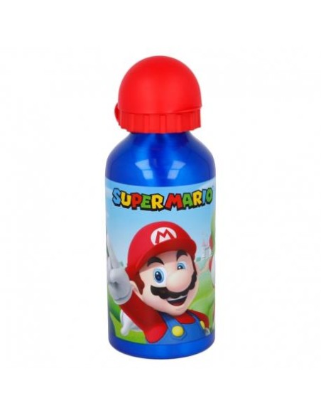 Cantimplora aluminio 400ml Super Mario 