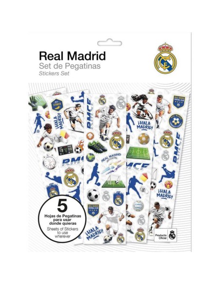 Set papelería pegatinas Real Madrid