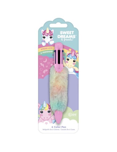 Bolígrafo 6 colores unicornios Sweet dreams