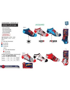 Calcetines Spiderman Pack de 3 UE0615 V21 2